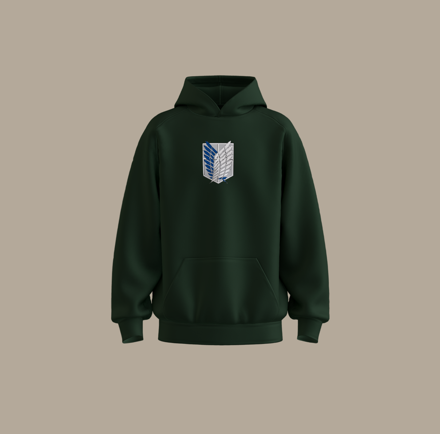 AOT Wings Embroidery Unisex Hoodie