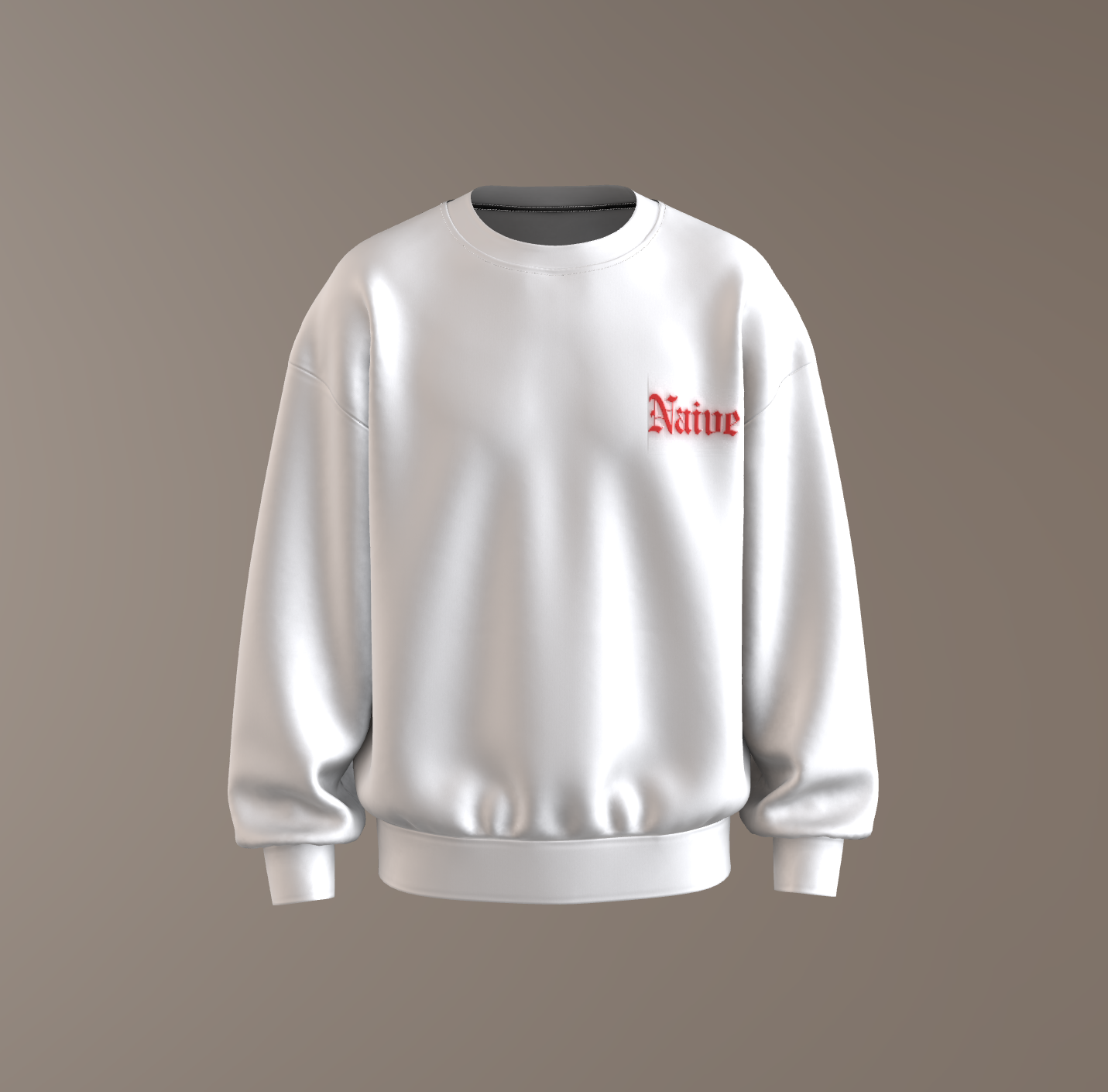 Navie  Puff Printed Unisex Sweatshirt