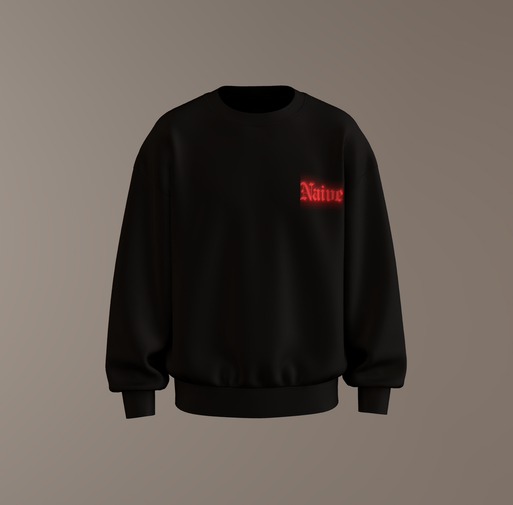 Navie  Puff Printed Unisex Sweatshirt