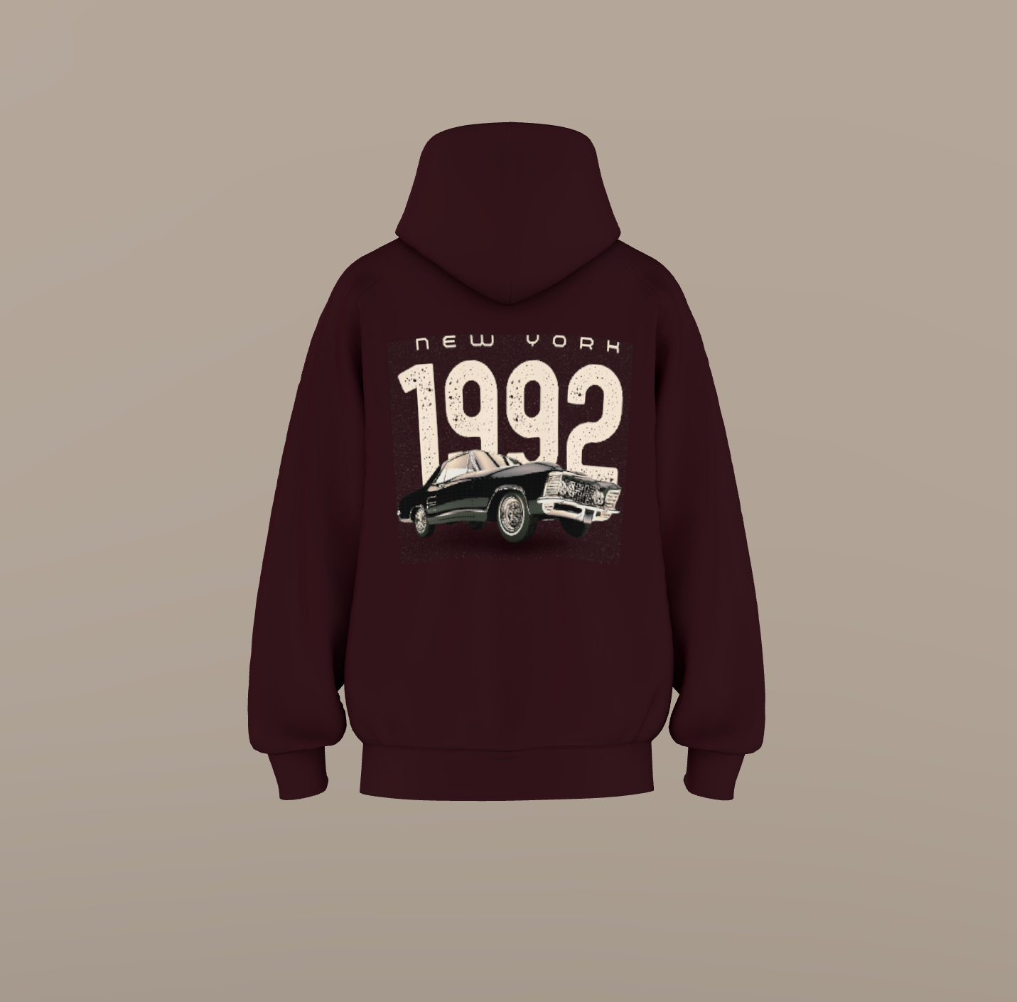 New York Back Printed Unisex Hoodie