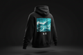 Water Breathing Black Unisex Hoodie